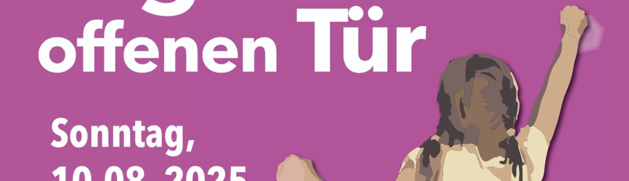 Plakat zum Tag der offenen Tür mit Programm | © Sektion