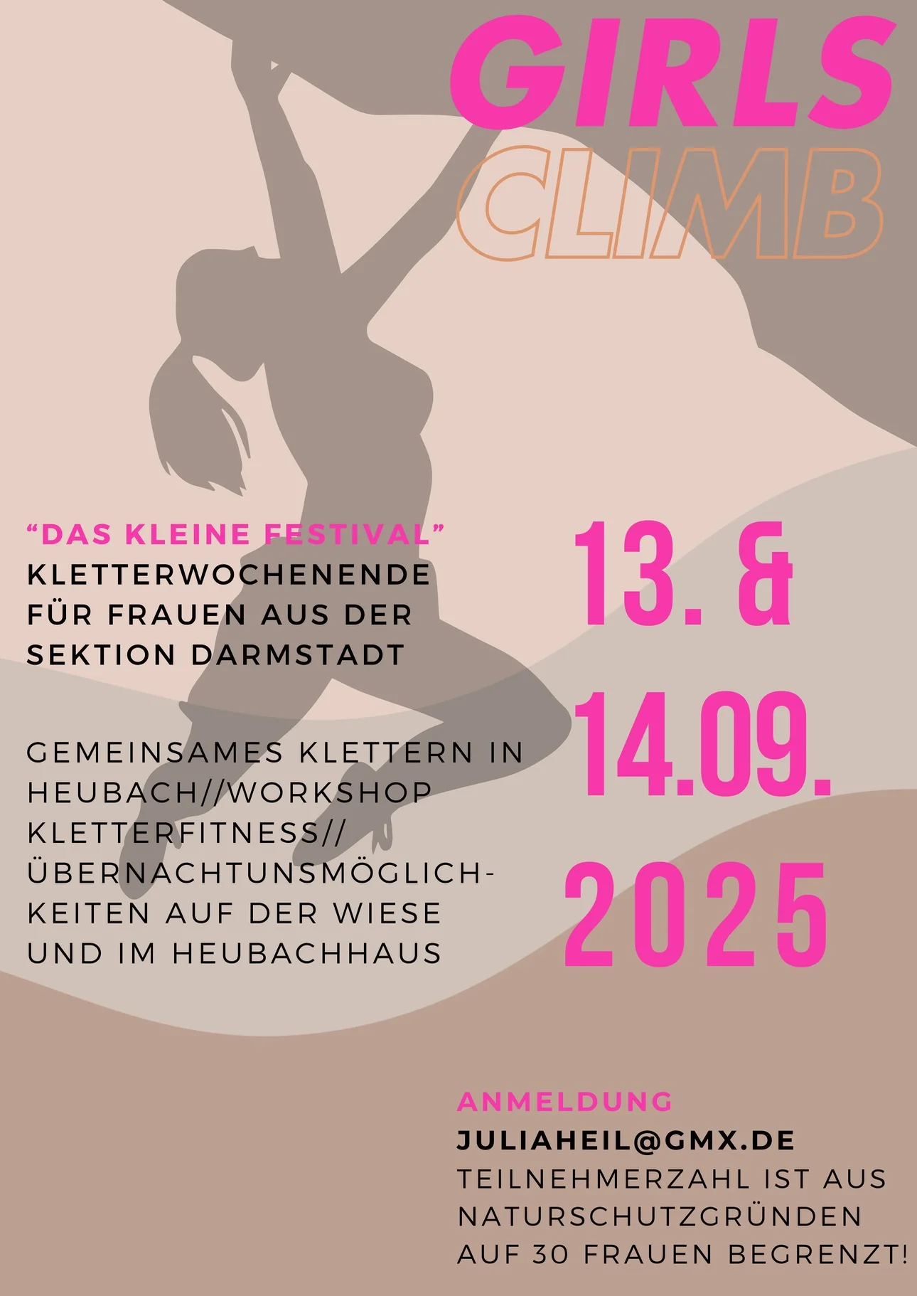 Plakat zum GirslClimb Wochenende | © Sektion