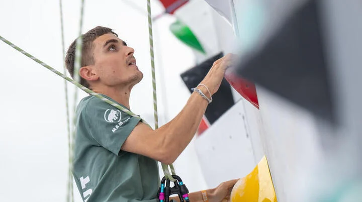 Praclimber Sebastian bei der WM in Seoul | © Familie Horn