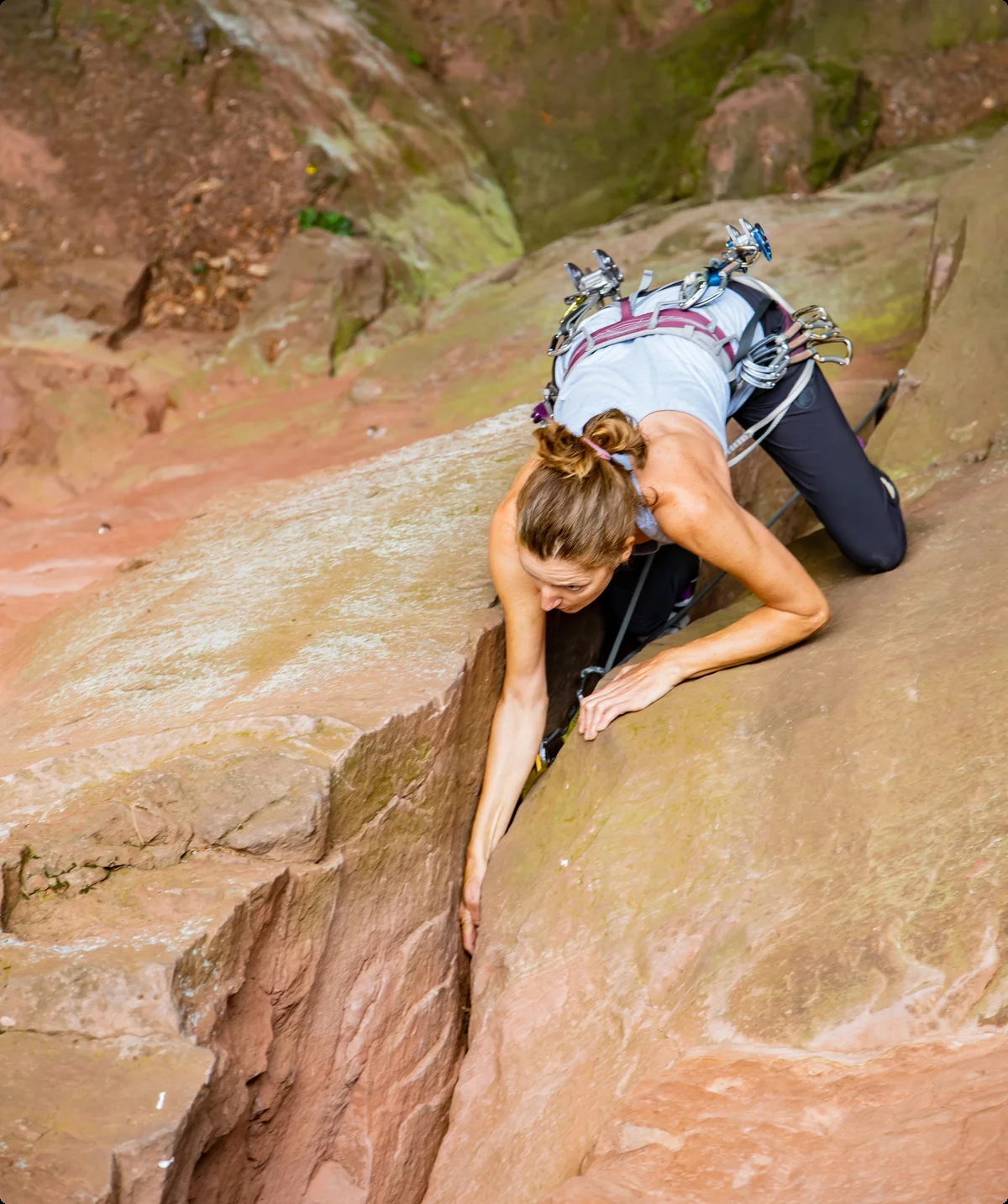 Inge klettert Blockwart | © Doris Ihlefeld