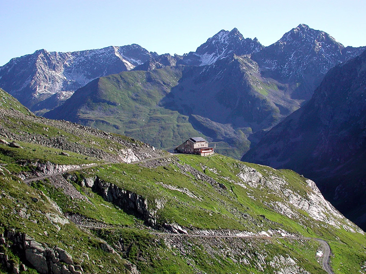 Darmstädter Hütte mit Moostal | © Archiv Sektion Darmstädter Hütte mit Moostal | © Archiv Sektion