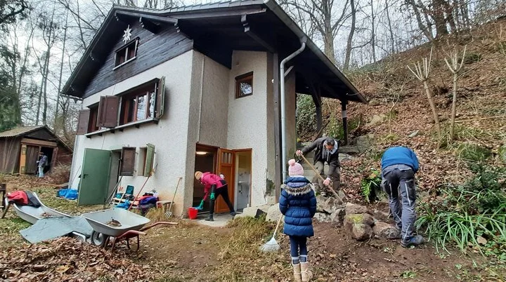 Arbeitseinsatz 18.01.25 | © Archiv Sektion Darmstadt-Starkenburg
