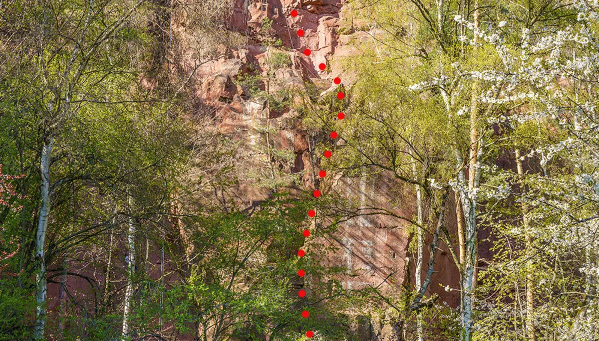 der Verlauf des Klettersteigs | © Doris Ihlefeld
