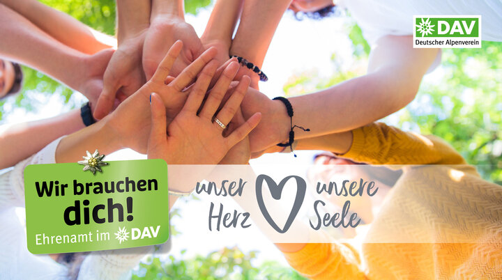 Kampagnenmotiv: Ehrenamtliche Unterstützung beim DAV - Imagefoto | © DAV