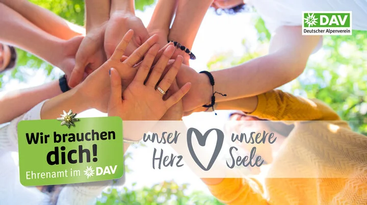Kampagnenmotiv: Ehrenamtliche Unterstützung beim DAV - Imagefoto | © DAV
